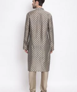 Vastramay Chiku Printed Silk Blend Baap Beta Kurta And Pyjama Set Kurta Pyjama 16 Vastramay Chiku Printed Silk Blend Baap Beta Kurta And Pyjama Set Kurta Pyjama