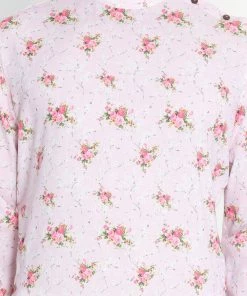 Vastramay Buy 1 Get 1 Men's Pink Cotton Linen Blend Kurta And Pyjama Set