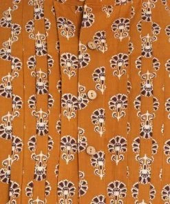 Vastramay Men's Yellow Cotton Blend Kurta