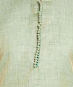 Vastramay Buy 1 Get 1 Men's Mint Green Silk Blend Kurta