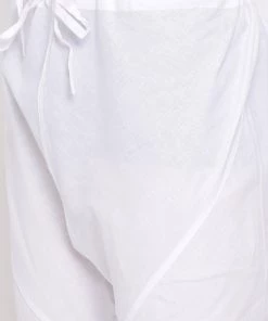 Vastramay Men's Green Mix Cotton Kurta And Pyjama Set