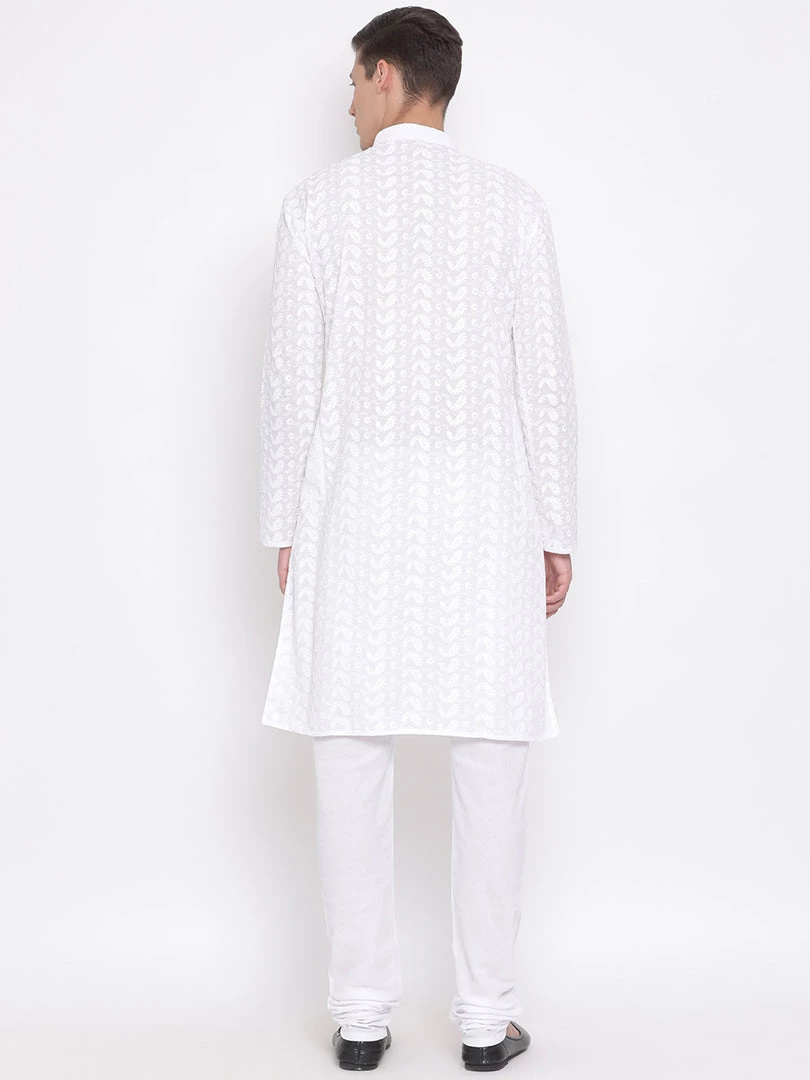 Vastramay Cotton White Baap Beta Kurta Pyjama Set 9 Vastramay Cotton White Baap Beta Kurta Pyjama Set