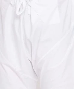 Vastramay Kurta Sets Men's White Chikankari Pure Cotton Kurta Pyjama Set