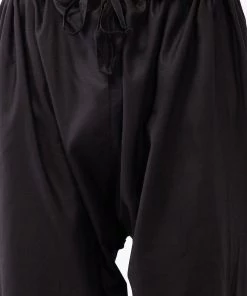 Vastramay Men's Black Cotton Blend Kurta And Pyjama Set