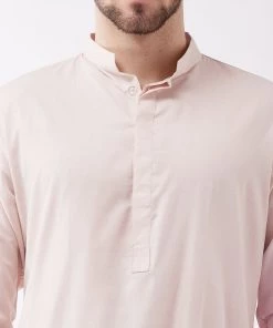 Vastramay Kurta Sets Men's Cream Cotton Blend Kurta And Pyjama Set 12 Vastramay Kurta Sets Men's Cream Cotton Blend Kurta And Pyjama Set