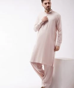 Vastramay Kurta Sets Men's Cream Cotton Blend Kurta And Pyjama Set 14 Vastramay Kurta Sets Men's Cream Cotton Blend Kurta And Pyjama Set
