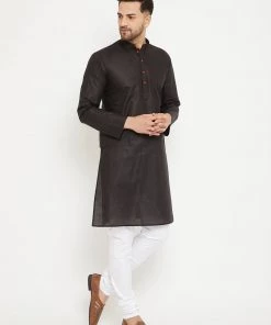 Kurta Pyjama Vastramay Black And White Baap Beta Kurta And Pyjama Set 15 Kurta Pyjama Vastramay Black And White Baap Beta Kurta And Pyjama Set