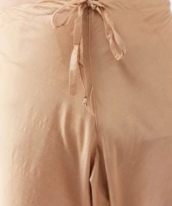 VASTRAMAY Men's Maroon And Rose Gold Cotton Blend Kurta Pyjama Set