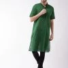 Vastramay Men's Solid Green Pure Cotton Kurta