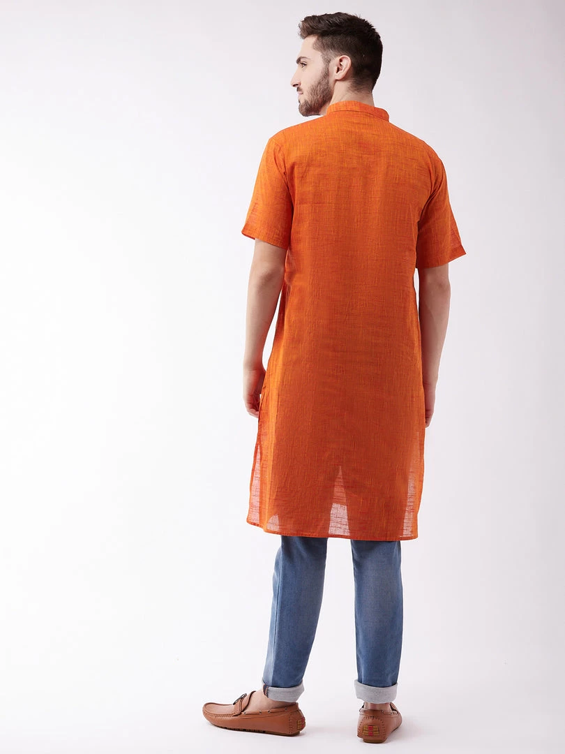 Vastramay Orange Melange Baap Beta Kurta Set Kurta Pyjama 5 Vastramay Orange Melange Baap Beta Kurta Set Kurta Pyjama