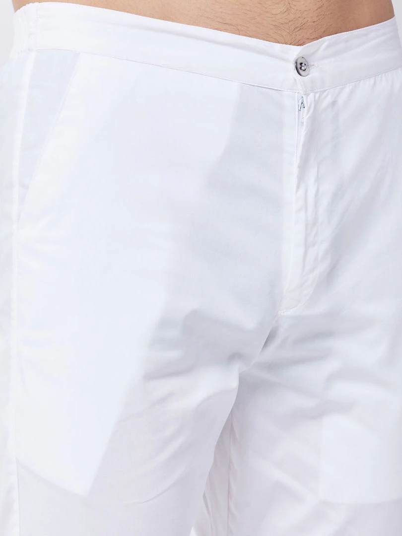 Kurta Sets VASTRAMAY Men's Orange And White Cotton Kurta Pyjama Set 7 Kurta Sets VASTRAMAY Men's Orange And White Cotton Kurta Pyjama Set