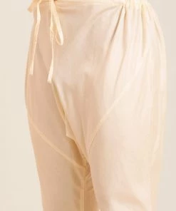 Vastramay Men's Pink Embroidered Chikankari Kurta Pyjama Set