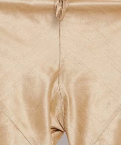 VASTRAMAY Men's Black Cotton Silk Blend Kurta And Pyjama Set