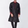 Vastramay Men's Black Silk Blend Kurta And Pyjama Set Buy 1 Get 1