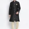 Vastramay Buy 1 Get 1 Men's Black Silk Blend Kurta And Pyjama Set