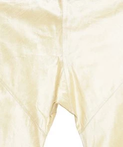 Vastramay Men's Brown Cotton Silk Blend Kurta And Pyjama Set