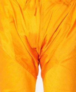 Vastramay Men's Brown Cotton Silk Blend Sherwani Set