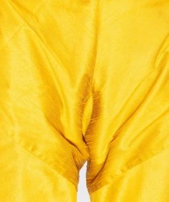 VASTRAMAY Men's Green Cotton Silk Blend Kurta And Pyjama Set