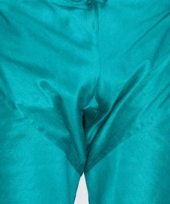 Vastramay Men's Green Silk Blend Sherwani Set 12 Vastramay Men's Green Silk Blend Sherwani Set