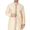 Vastramay Buy 1 Get 1 Men's Gold Cotton Silk Blend Kurta