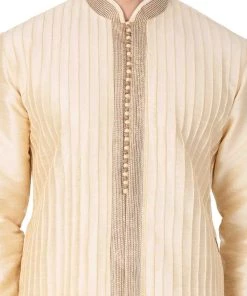 Vastramay Buy 1 Get 1 Men's Gold Cotton Silk Blend Kurta 10 Vastramay Buy 1 Get 1 Men's Gold Cotton Silk Blend Kurta