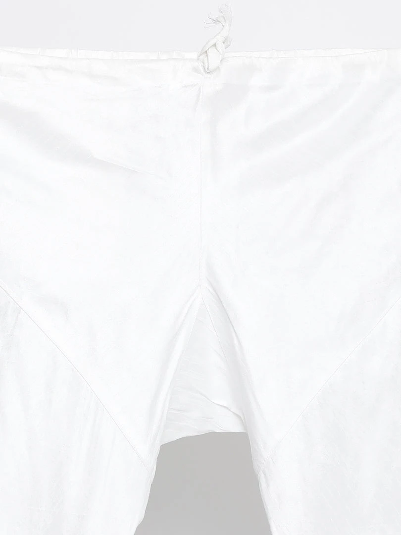 Vastramay Men's Grey Cotton Silk Blend Kurta And Pyjama Set 7 Vastramay Men's Grey Cotton Silk Blend Kurta And Pyjama Set