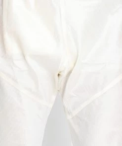 VASTRAMAY Men's Maroon Cotton Silk Blend Kurta And Pyjama Set