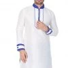 Vastramay Men's White Silk Blend Kurta