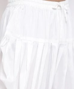 Vastramay Men's Red Cotton Blend Kurta And Dhoti Set