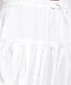 Vastramay Men's Purple Cotton Blend Kurta And White Dhoti Set