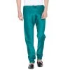 Vastramay Men's Turquoise Cotton Silk Blend Churidar