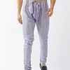VASTRAMAY Men's Lavender Solid Straight-Fit Churidar Pyjama 2 VASTRAMAY Men's Lavender Solid Straight-Fit Churidar Pyjama