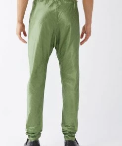 Pyjama VASTRAMAY Men Green Silk Blend Churidar