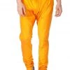 Vastramay Men's Orange Cotton Silk Blend Pyjama