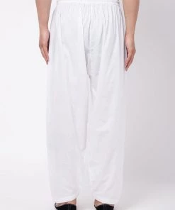 Holi VASTRAMAY Men's White Cotton Blend Salwar