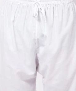 Holi VASTRAMAY Men's White Cotton Blend Salwar