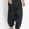 Rakhi VASTRAMAY Men's Black Cotton Blend Patiala Pyjama