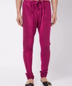 Vastramay Men's Fuchsia Viscose Pyjama