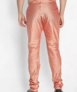 VASTRAMAY Men's Pink Cotton Blend Pyjama