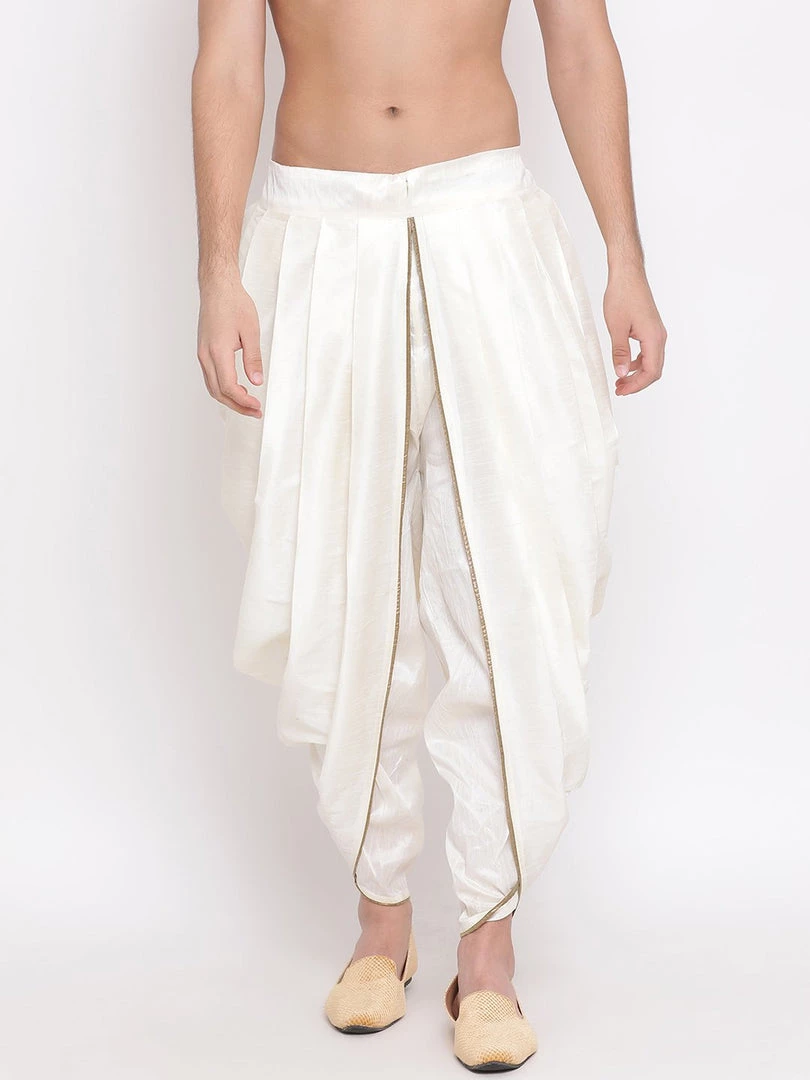 VASTRAMAY Men's Solid Dhoti Pant 3 VASTRAMAY Men's Solid Dhoti Pant