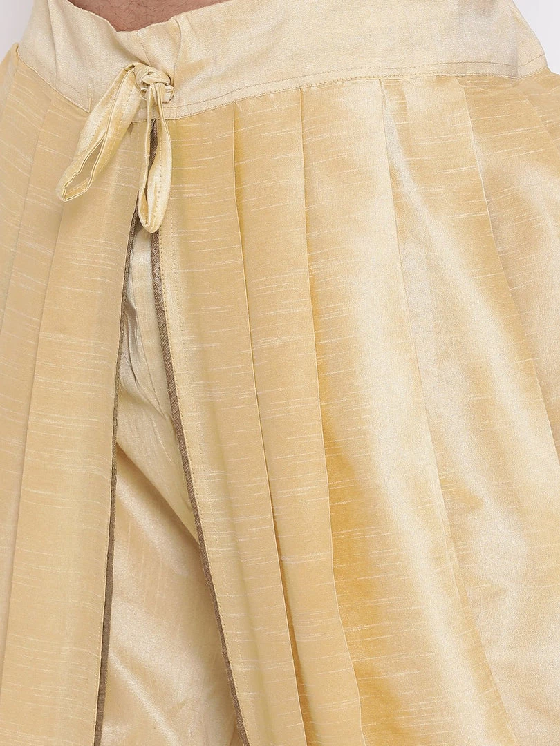 Vastramay Men's Solid Dhoti Pant 5 Vastramay Men's Solid Dhoti Pant