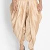 Vastramay Vatramay Men'sRose Gold Silk Blend Dhoti Pant