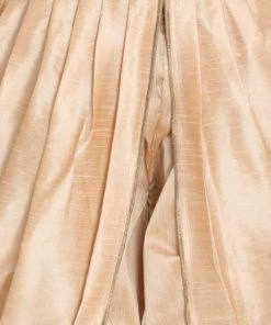 Vastramay Men's Gold Silk Blend Dhoti