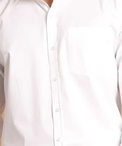 VASTRAMAY Men's White Pure Cotton Shirt And Mundu Set Ganesh Chaturthi 12 VASTRAMAY Men's White Pure Cotton Shirt And Mundu Set Ganesh Chaturthi