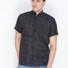 VASTRAMAY Men's Black Cotton Ethnic Shirt