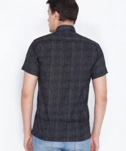 VASTRAMAY Men's Black Cotton Ethnic Shirt 11 VASTRAMAY Men's Black Cotton Ethnic Shirt