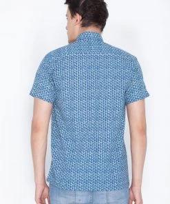 VASTRAMAY Men's Blue Cotton Ethnic Shirt 11 VASTRAMAY Men's Blue Cotton Ethnic Shirt