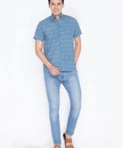 VASTRAMAY Men's Blue Cotton Ethnic Shirt 12 VASTRAMAY Men's Blue Cotton Ethnic Shirt