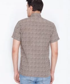 VASTRAMAY Men's Brown Cotton Ethnic Shirt 11 VASTRAMAY Men's Brown Cotton Ethnic Shirt