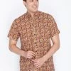VASTRAMAY Men's Brown Cotton Ethnic Shirt 2 VASTRAMAY Men's Brown Cotton Ethnic Shirt